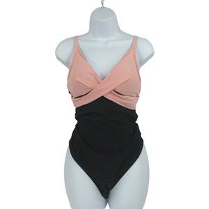 Ziola Maternity Retro Twist One Piece Tummy Support Swimwear Women's Sz XL